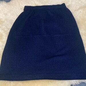 Liz Claiborne Navy Midi Skirt